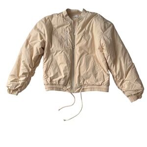 Lovers and Friends x Lindsi Lane Revolve Wren Zip‎ Bomber Jacket Macadamia S